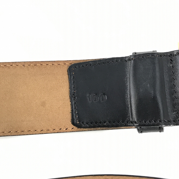 実際に弊社で買取させて頂いたCELINE/セリーヌ レザー ロゴ ベルトの画像 3枚目
