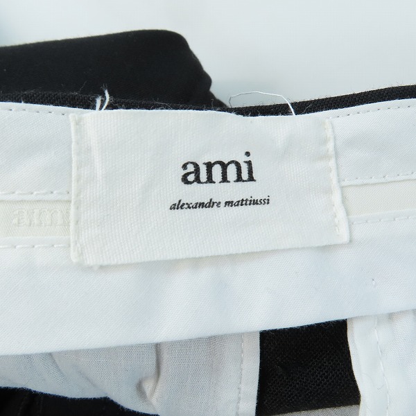 実際に弊社で買取させて頂いたAMI Alexandre Mattiussi/アミアレクサンドルマテュッシ スラックスパンツ A21HT402.203/38の画像 3枚目