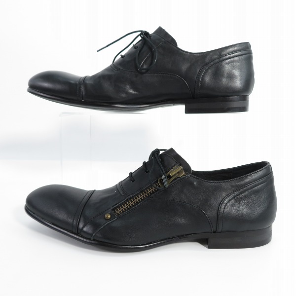 実際に弊社で買取させて頂いたalfredoBANNISTER/アルフレッドバニスター サイドジップ レザーシューズ 5281001004 /43の画像 3枚目