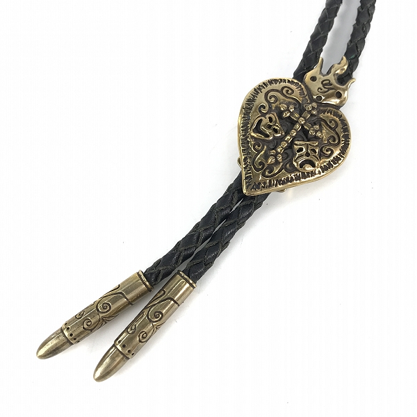 実際に弊社で買取させて頂いた(1)Gangsterville×galcia/ギャングスタービル×ガルシア TWO FACE/ダブルフェイス BOLO TIE/ボロタイ/ループタイ ブラス/真鍮