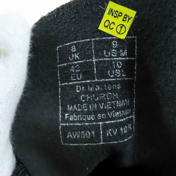 実際に弊社で買取させて頂いたDr.Martens/ドクターマーチン CHURCH/チャーチ スウェードブーツ/UK8の画像 5枚目