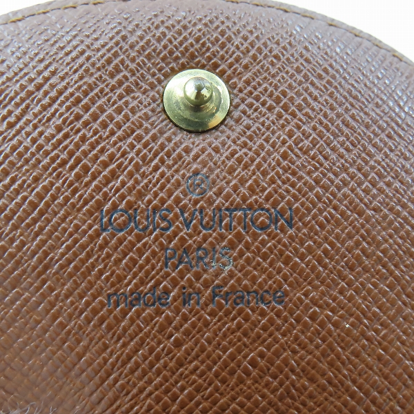 実際に弊社で買取させて頂いた【難あり】LOUIS VUITTON/ルイヴィトン M61970 モノグラム ポルトモネ グセ コインケース コインパースの画像 5枚目