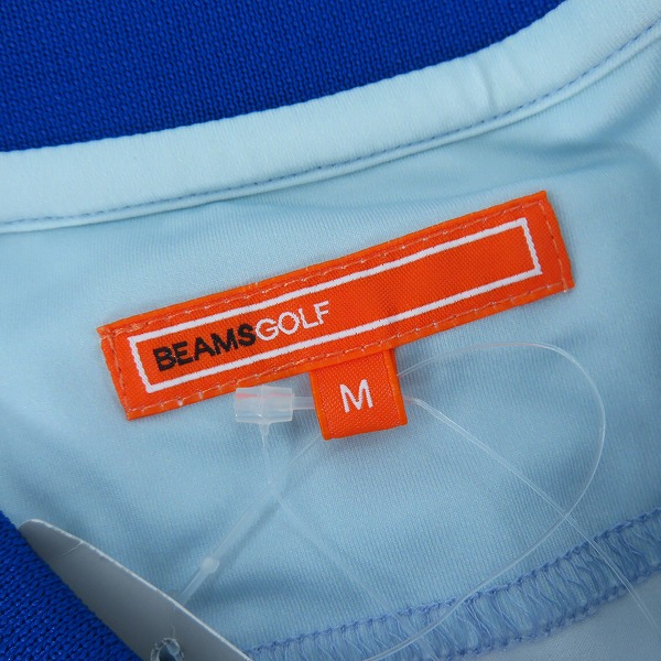 実際に弊社で買取させて頂いた【未使用】BEAMS GOLF/ビームスゴルフ ORANGE LABEL/グラデーション パームツリー ポロシャツ 82-02-0565-444/Mの画像 2枚目