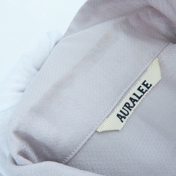 実際に弊社で買取させて頂いたAURALEE/オーラリー SILK LINEN DOBBY SHIRTS JACKET/シルク リネン ダービー シャツ ジャケット A21SS01SD/4の画像 5枚目