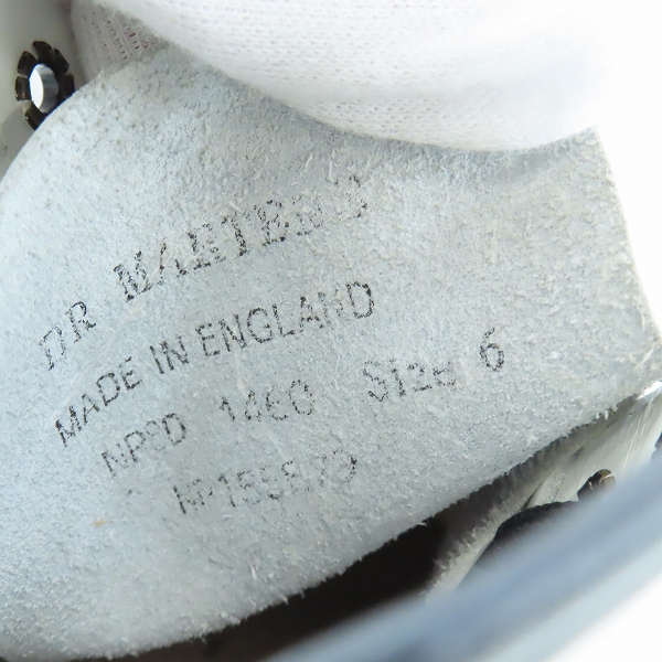 実際に弊社で買取させて頂いたDr.Martens/ドクターマーチン 8ホールブーツ ホワイト/6の画像 5枚目