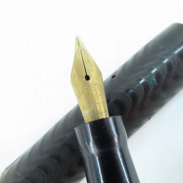 実際に弊社で買取させて頂いたMABIE-TODD SWAN/マービートッドスワン BLACK BIRD/ブラックバード ペン先刻印 14CT  ビンテージ 万年筆