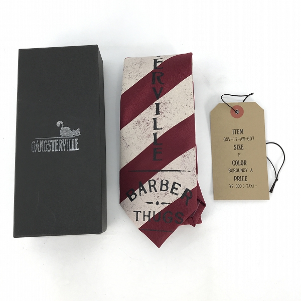 実際に弊社で買取させて頂いたGANGSTERVILLE/ギャングスタービル CLASSIC PARLOR - TIE ネクタイ GSV-17-AW-G07/Fの画像 5枚目