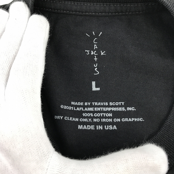 実際に弊社で買取させて頂いたmastermind JAPAN × CACTUS JACK./マスターマインド× カクタスジャック スカル ラインストーン Tシャツ/Lの画像 2枚目