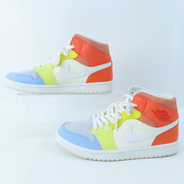 実際に弊社で買取させて頂いたNIKE/ナイキ WMNS AIR JORDAN1 MID TO MY FIRST COACH エアジョーダン1 ミッド マイ ファースト コーチ DJ6908-100 28.5の画像 3枚目
