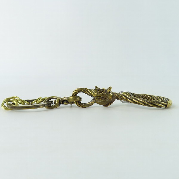 実際に弊社で買取させて頂いた(6)Gangsterville×galcia/ギャングスタービル×ガルシア キーホルダー DEVIL/デビル ブラス 真鍮 キーフック 15cmの画像 3枚目