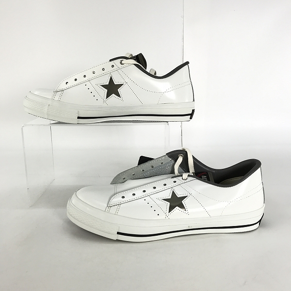 実際に弊社で買取させて頂いた【未使用】CONVERSE/コンバース ハロウィン限定モデル ONE STAR P&F OX/ワンスター レザースニーカー/9.5の画像 3枚目
