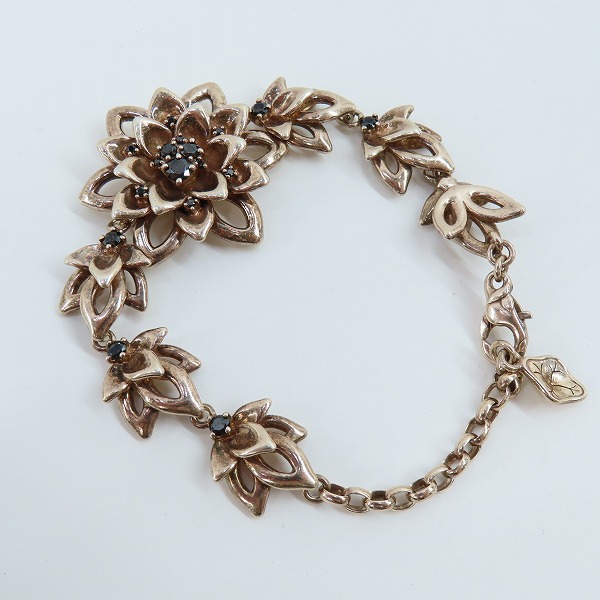 実際に弊社で買取させて頂いたKONRON/コンロン グレースブレスレット シルバーにピンクゴールドコーティングの画像 4枚目