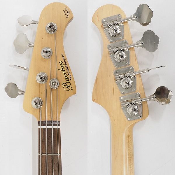実際に弊社で買取させて頂いた★Bacchus/バッカス Hand Crafted Equipment PBP-600G R/SWH プレシジョンベースType 4弦エレキベース ソフトケース付の画像 3枚目