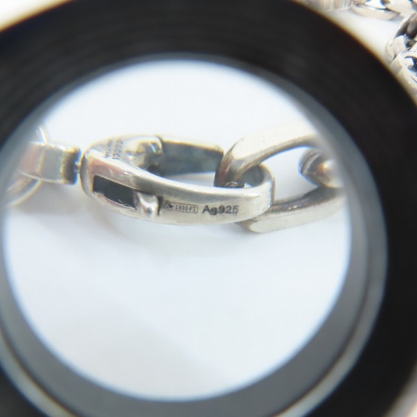 実際に弊社で買取させて頂いたGUCCI/グッチ インターロッキングG シルバー ブレスレットの画像 6枚目