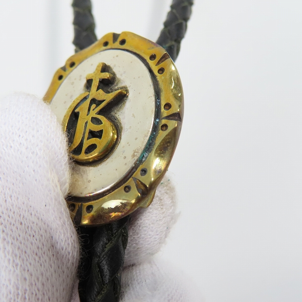 実際に弊社で買取させて頂いた（3）GANGSTERVILLE×Galcia/ギャングスタービル×ガルシア G ループタイ/ボロタイ/ブラス/シルバーの画像 7枚目