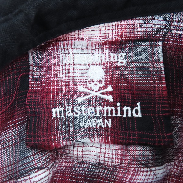 実際に弊社で買取させて頂いたmastermind/マスターマインド チェック切り替えシャツ/MC2-SH20-90/Lの画像 2枚目