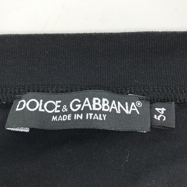 実際に弊社で買取させて頂いたDOLCE&GABBANA/ドルチェ&ガッバーナ 刺繍プレート Vネック Tシャツ カットソー GT-G812G/54の画像 2枚目