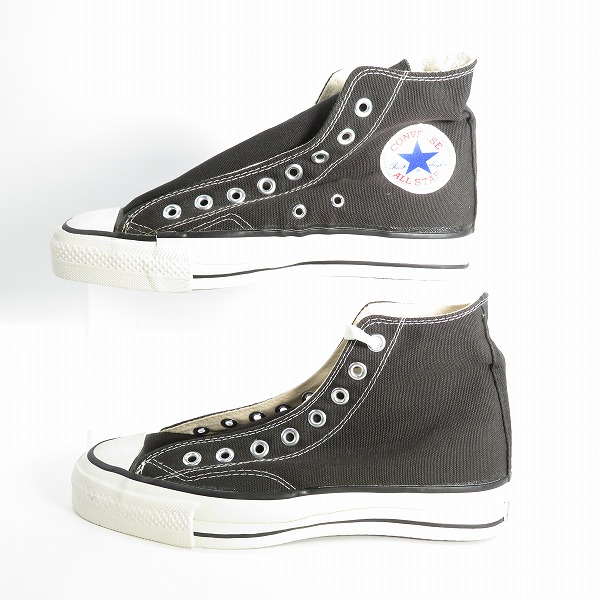 実際に弊社で買取させて頂いたCONVERSE/コンバース ビンテージ  USA製  80's オールスターハイ バスケットボール ブラック 1-9160/7の画像 3枚目