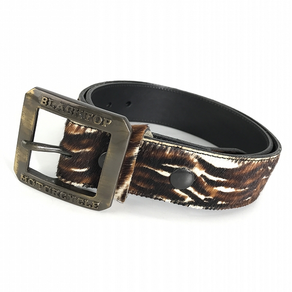 実際に弊社で買取させて頂いたBLACKTOPMOTORCYCLE/ブラックトップモーターサイクル タイガー柄/レザーベルト