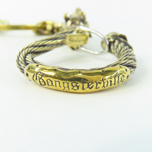 実際に弊社で買取させて頂いた(2)Gangsterville×galcia/ギャングスタービル×ガルシア キーホルダー DEVIL/デビル ブラス 真鍮 キーフック 15cmの画像 4枚目