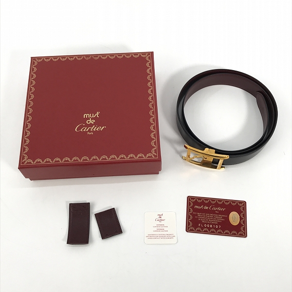 実際に弊社で買取させて頂いた【ギャラ付】Cartier/カルティエ タンク アメリカン リバーシブル ベルトの画像 8枚目