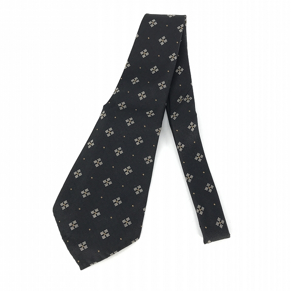 実際に弊社で買取させて頂いたGLADHAND/グラッドハンド ブラック総柄ネクタイ/F