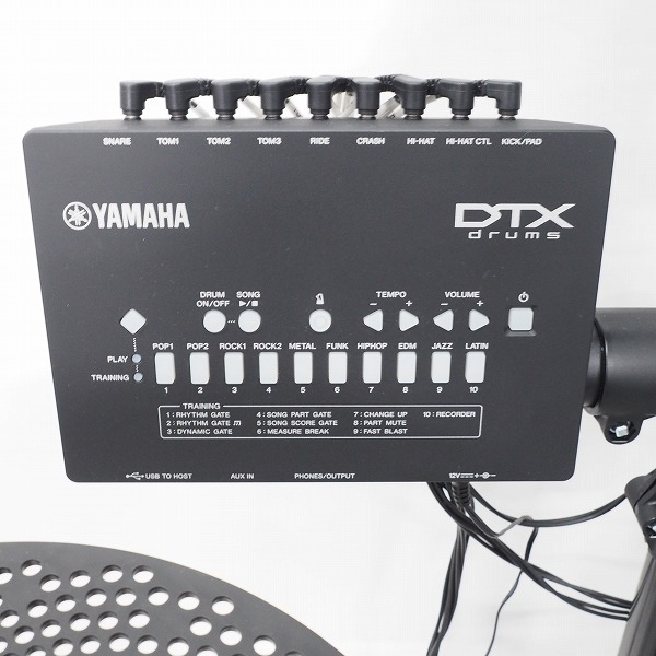 実際に弊社で買取させて頂いた★YAMAHA/ヤマハ DTX402シリーズ DTX452KUPGS 電子ドラム 3シンバル キックペダル・スローン付【動作確認済】の画像 1枚目
