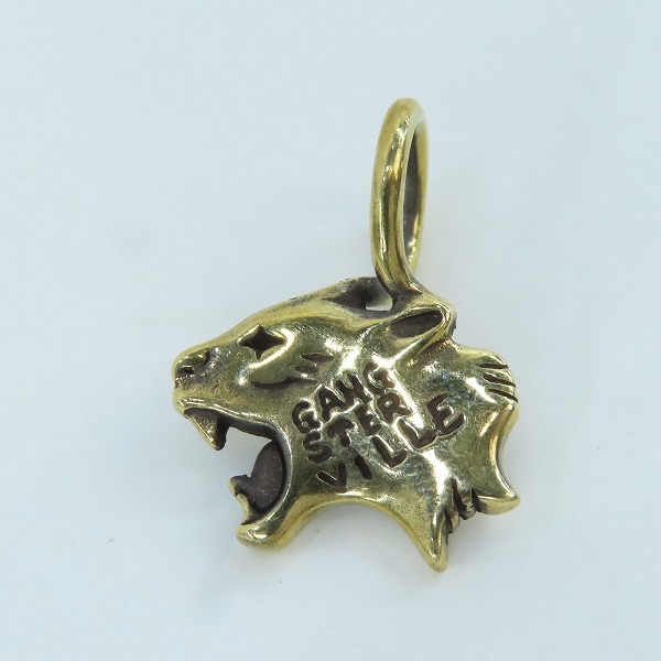 実際に弊社で買取させて頂いた(1)GANGSTERVILLE×Galcia/ギャングスタービル×ガルシア PANTHER ブラス/真鍮 ペンダントトップの画像 1枚目