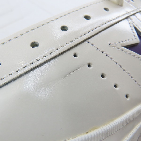 実際に弊社で買取させて頂いた【未使用】CONVERSE/コンバース ONE STAR WHITE PURPLE/9.5の画像 6枚目