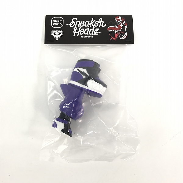 実際に弊社で買取させて頂いた【未開封】TOKYOGUNS/トウキョウガンズ Sneaker Headz/スニーカーヘッズ AWATSU MAI Select Color BLACK & PURPLE ソフビ
