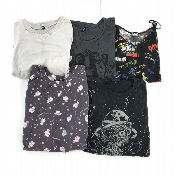 実際に弊社で買取させて頂いた【おまとめ】HYSTERIC GLAMOUR/ヒステリックグラマー OZONE ROCKS/オゾンロックス プリントTシャツ/キャミソール 等