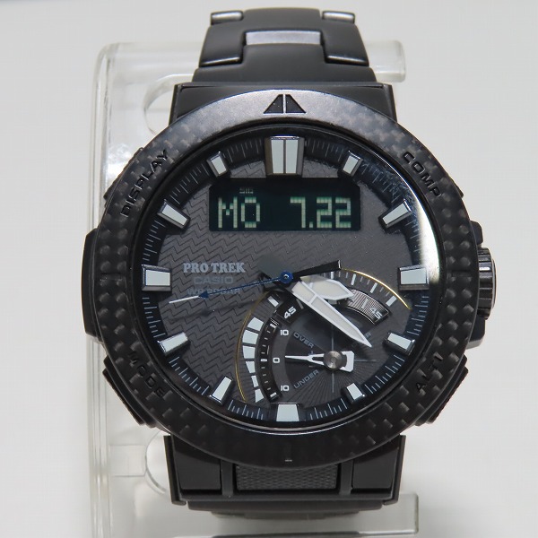 実際に弊社で買取させて頂いた【保証期間内】CASIO/カシオ PROTREK/プロトレック アングラーライン カーボンベゼル PRW-73XT-1JF