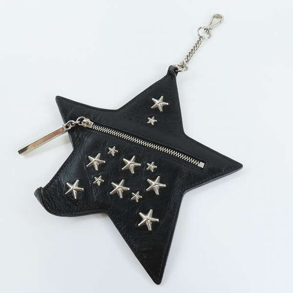 実際に弊社で買取させて頂いたJIMMY CHOO/ジミーチュウ SKYLER LEATHER WITH STARS スター スタッズ ポーチ J000060747001