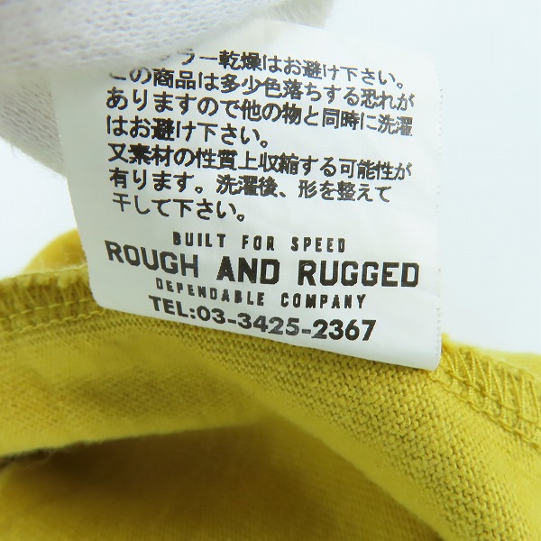 実際に弊社で買取させて頂いたROUGH AND RUGGED/ラフアンドラゲッド ロンT 長袖Tシャツ/カットソー/Lの画像 4枚目