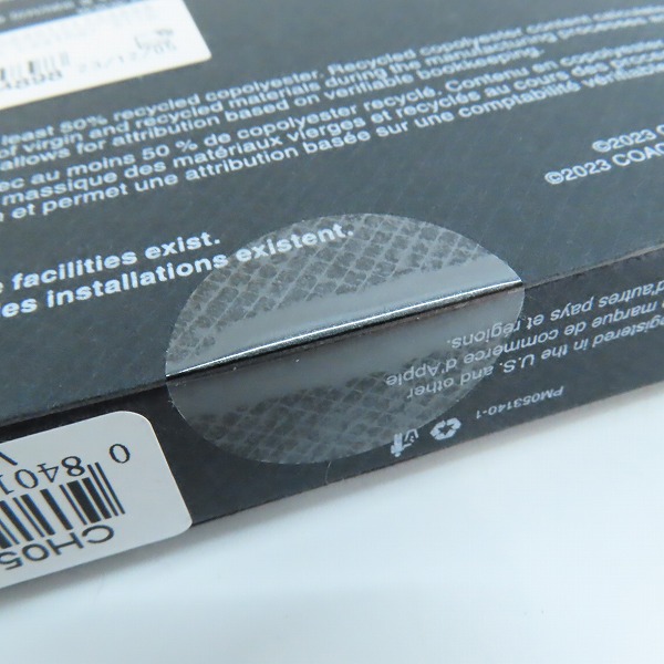 実際に弊社で買取させて頂いた【未開封】COACH/コーチ iPhone 15用 Coach Leather Slim Wrap Case/レザー 携帯ケース/カバー CH052476-04の画像 4枚目