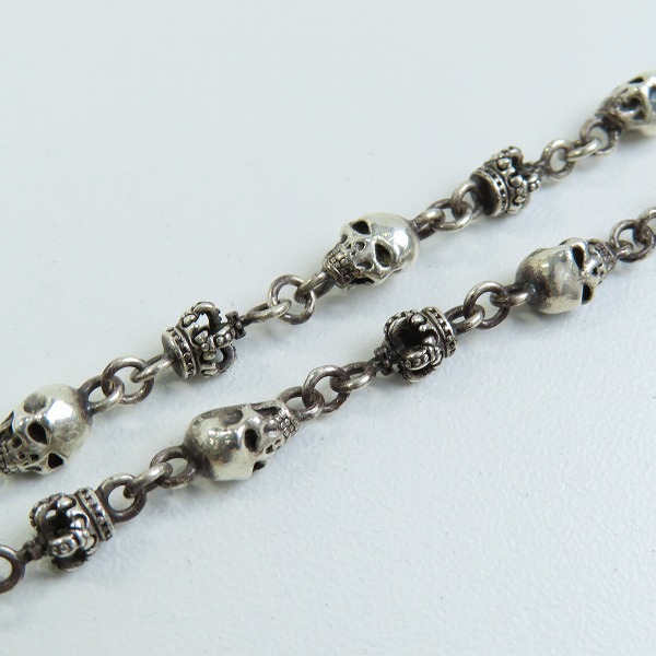 実際に弊社で買取させて頂いたJustin Davis/ジャスティンデイビス SKULL DIVINE/スカルディバイン チェーン SNJ126 50cmの画像 4枚目