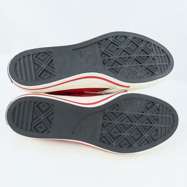 実際に弊社で買取させて頂いた【未使用】CONVERSE/コンバース ONE STAR WAJIMA OX RED ワンスター レッド レザー/10.5の画像 2枚目
