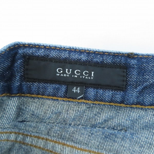 実際に弊社で買取させて頂いたGUCCI/グッチ インディゴデニムパンツ 44の画像 3枚目