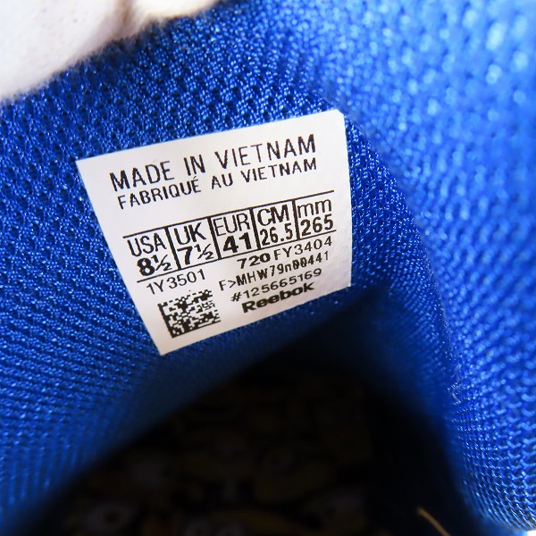 実際に弊社で買取させて頂いたReebok×MINIONS/リーボック×ミニオンズ INSTAPUMP FURY MU/インスタポンプ フューリー FY3404/26.5の画像 6枚目