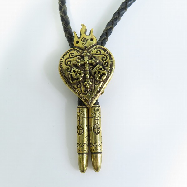 実際に弊社で買取させて頂いたGANGSTERVILLE×Galcia/ギャングスタービル×ガルシア ループタイ/ボロタイ ゴールドの画像 1枚目