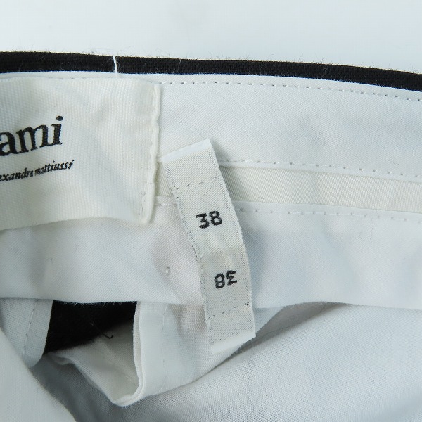 実際に弊社で買取させて頂いたAMI Alexandre Mattiussi/アミアレクサンドルマテュッシ スラックスパンツ A21HT402.203/38の画像 6枚目