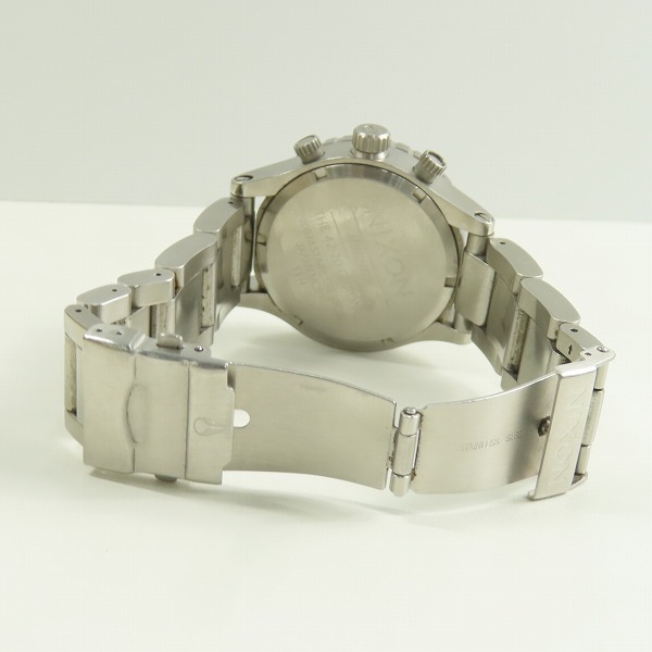 実際に弊社で買取させて頂いたNIXON/ニクソン THE42-20  CHRONO クロノグラフ ブラック文字盤 腕時計 A037-000【動作未確認】の画像 3枚目
