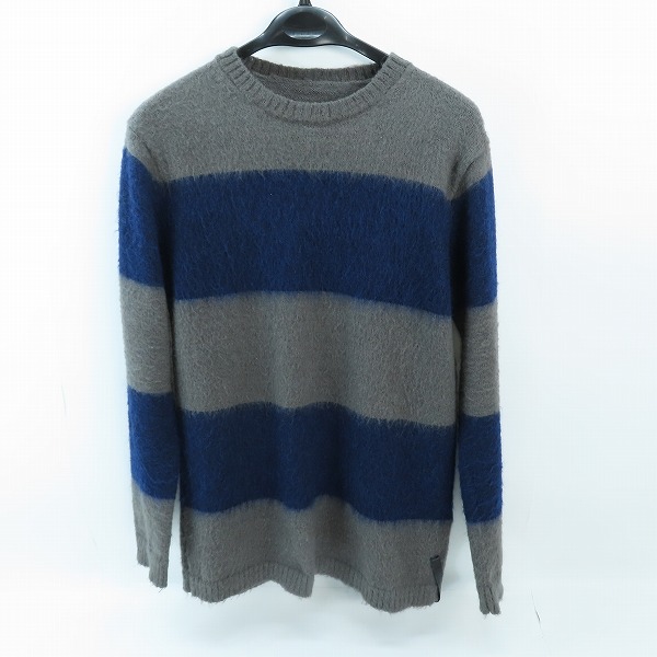 実際に弊社で買取させて頂いたISAMUKATAYAMA BACKLASH/バックラッシュ モヘア クルーネックニットセーター K764-01 M