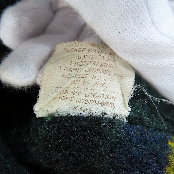 実際に弊社で買取させて頂いたSCHOTT/ショット カバーオール/スエードレザー/裏地チェック/40の画像 4枚目