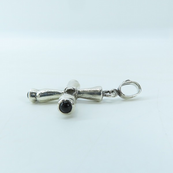 実際に弊社で買取させて頂いた【証明書付】Loree Rodkin/ローリーロドキン クロスペンダントトップ/チャーム ブラックオニキスの画像 2枚目