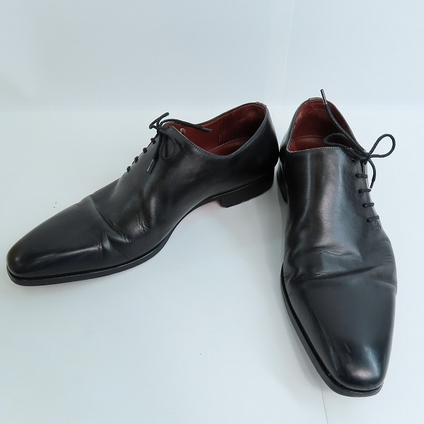 実際に弊社で買取させて頂いたMAGNANNI/マグナーニ レザー サイドレース シューズ ブラック 15024/41