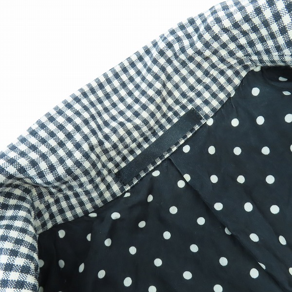 実際に弊社で買取させて頂いたWACKO MARIA/ワコマリア 2B GINGHAM CHECK JACKET/ギンガムチェックジャケット/ハーフパンツ セットアップ/Sの画像 6枚目