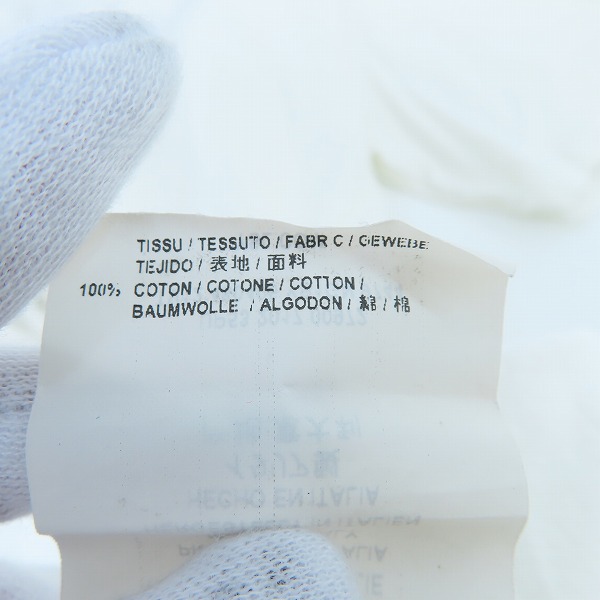 実際に弊社で買取させて頂いた【JPタグ】SAINT LAURENT PARIS/サンローランパリ シグネチャーロゴ ダメージ加工Tシャツ 480406 YB1GN/Sの画像 4枚目