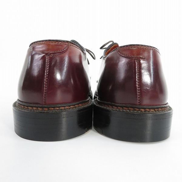 実際に弊社で買取させて頂いたALDEN/オールデン SHELL CORDOVAN LEATHER/シェルコードバンレザー プレーントゥ シューズ 990 7.5Dの画像 1枚目