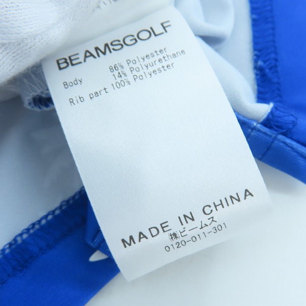 実際に弊社で買取させて頂いた【未使用】BEAMS GOLF/ビームスゴルフ ORANGE LABEL/グラデーション パームツリー ポロシャツ 82-02-0565-444/Mの画像 4枚目